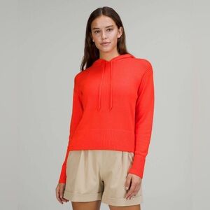 Lululemon Double Knit‎ Sweater Hoodie in Autumn Red size M/L